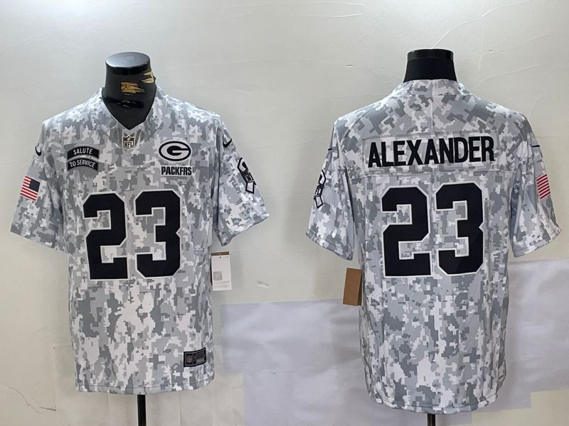 Men Green Bay Packers #23 Alexander Nike Arctic Camo 2024 Salute to Service Limited NFL Jersey->indianapolis colts->NFL Jersey